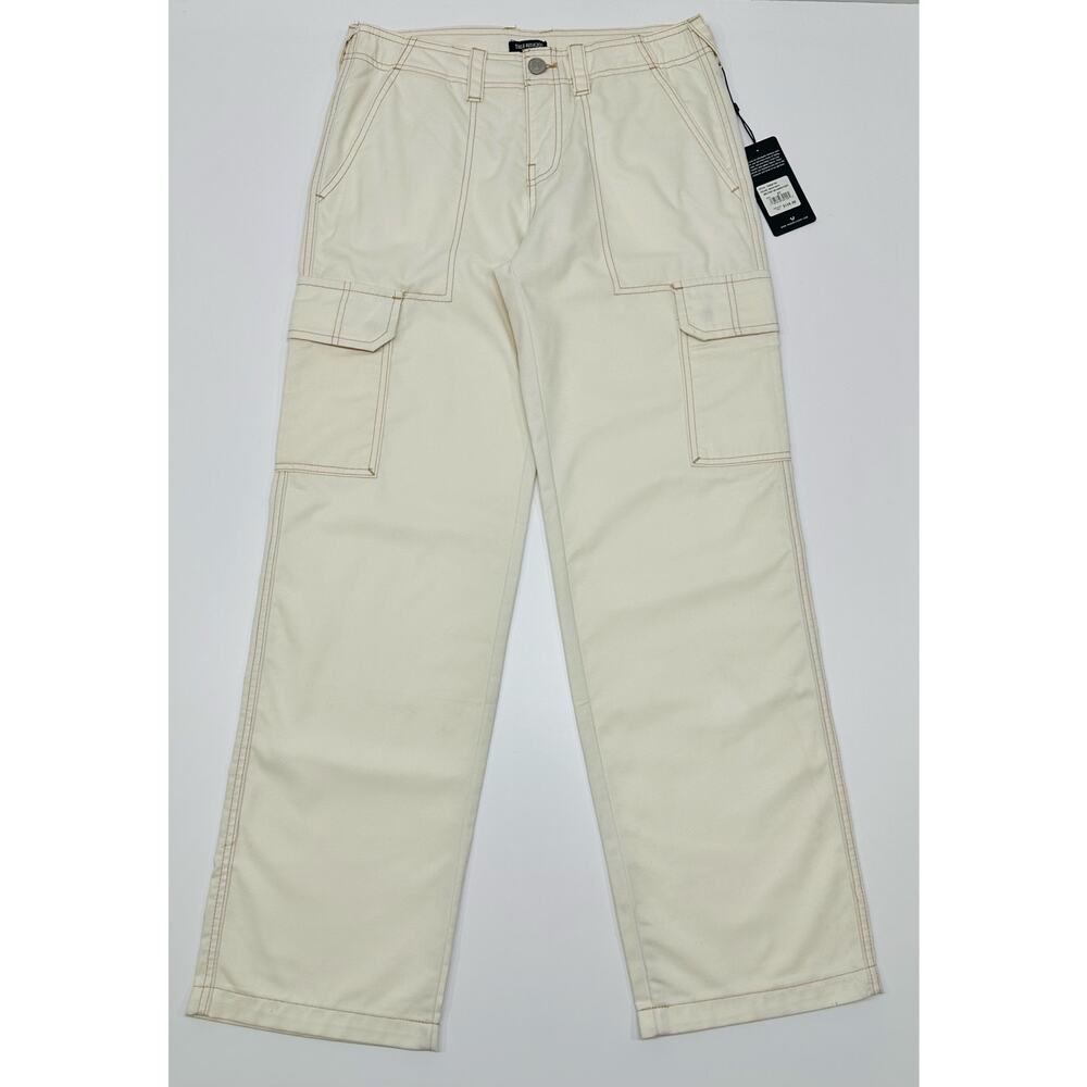True Religion Ivory Cargo Pants Women’s Size 27 NWT - Picture 3 of 10